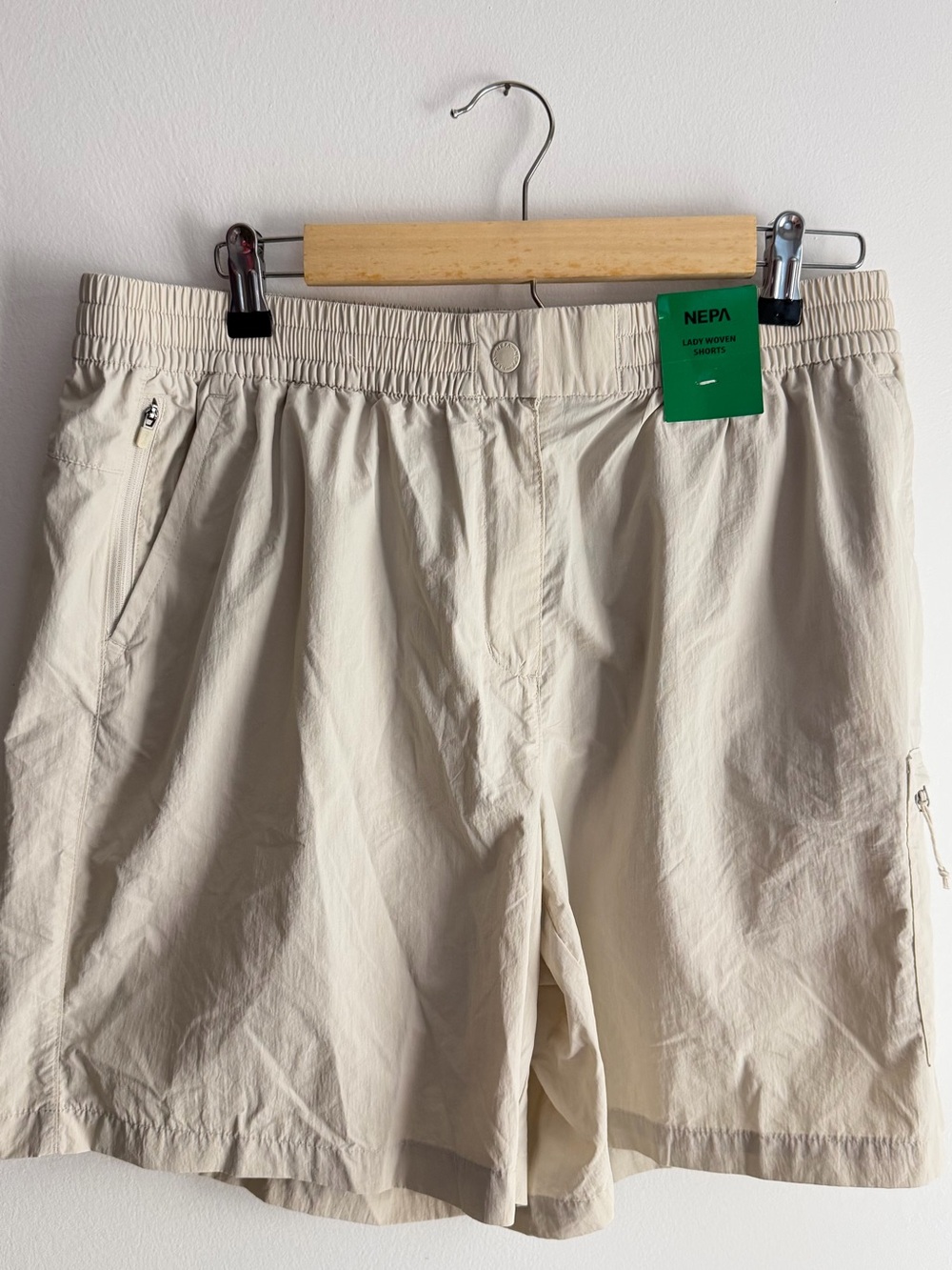 Nepa Women’s Woven Lightweight Cream Shorts